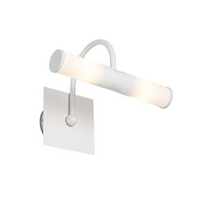 QAZQA Wandlamp bath - Wit - Modern - L 22.3cm