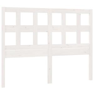 VidaXL Hoofdbord 125,5x4x100 cm massief grenenhout wit