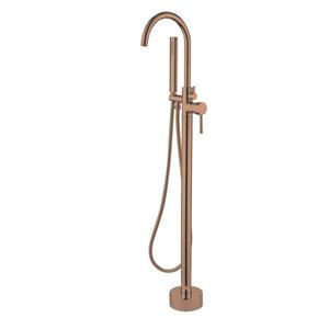 Best Design White badkraan vrijstaand 112cm met handdoucheset sunny bronze 4013450