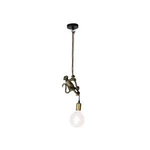 QAZQA Hanglamp animal monkey - Goud/messing - Klassiek / Antiek - L