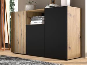 Mobistoxx Dressoir ORISA 3 deuren artisan eik/zwart