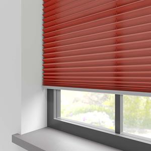 Domus Plisségordijn met Zijgeleiding - Kana Rood