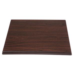 Bolero vierkant tafelblad donkerbruincm