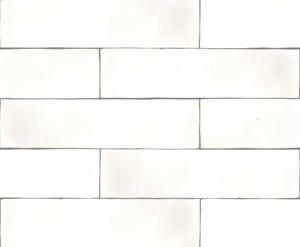 Revoir Paris Atelier wandtegel 6x25 blanc de lin mat