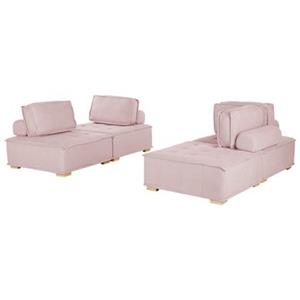 Beliani TIBRO Modulaire bank roze