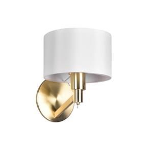 Trio international Moderne wandlamp Cassio goud met wit 214470108