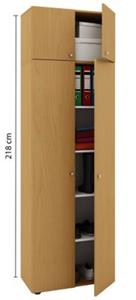 VCM Holz Dielenschrank Mehrzweckschrank Flurschrank Allzweckschrank Vandol SA braun