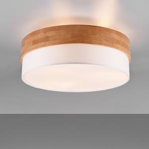 Trio international Ø 50cm plafondlamp Seasons hout met wit 611500301