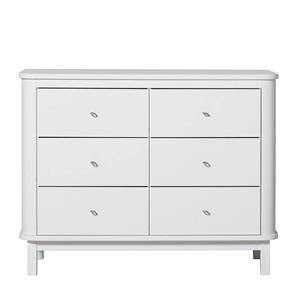 Oliver Furniture Wood Kommode mit 6 Schubladen Weiß