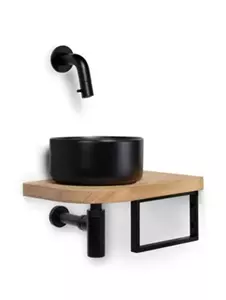 Blue Label Skov fonteinset mat zwart/zwart/mat zwart
