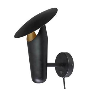 ETH The Britt - Wandlamp - GU10 - Aan/uit op koker - Zwart Messing