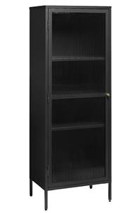 Giga Living Vitrinekast Bronco Zwart H160 cm - 