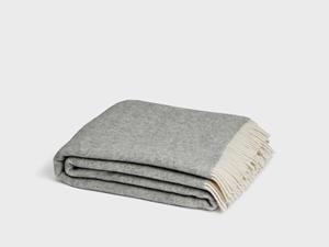 Yumeko Deken merino wol grey melange 150x210 100% merino scheerwol