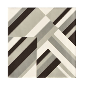Terre d'Azur Madelaine Decor 6 vloertegel 13x13cm grijs