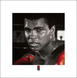 Muhammad Ali Boxing Gloves Kunstdruk 40x40cm