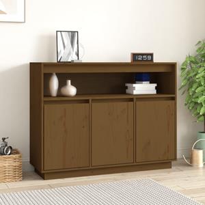VidaXL Dressoir 104,5x34x80 cm massief grenenhout honingbruin