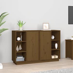 VidaXL Dressoir 120x35x80 cm massief grenenhout honingbruin