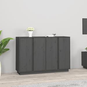 VidaXL Dressoir 120x35x80 cm massief grenenhout grijs