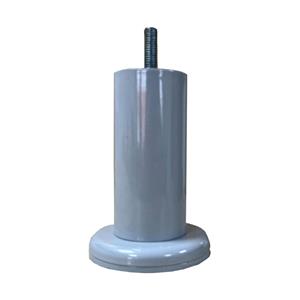 Furniture Legs Europe Grijze ronde meubelpoot 10 cm met flens (M8)