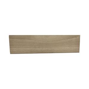 Furniture Legs Europe Rechthoekige onbewerkte houten meubelpoot hoogte 6 cm