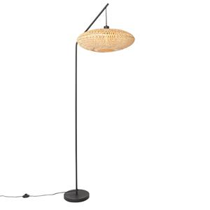 QAZQA Vloerlamp ostrava - Naturel - Oosters - L 50cm