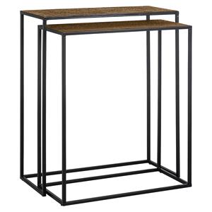 Richmond Interiors Richmond Sidetable Bristol Metaal, Set van 2 stuks