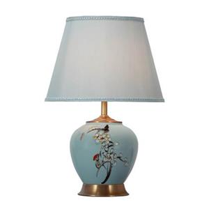 Fine Asianliving Chinese Tafellamp met Kap Keramiek Porselein