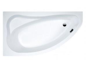 Plazan Ekoplus hoekbad 145x95cm wit links inclusief potenset