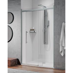 Lacus Schuifdeur Tweedelig Ischia Soft-Close Douchedeur Anti-Kalk Aluminium Profiel Chroom - Schuifdeur Ischia 110x210 cm Soft-close Douchedeur