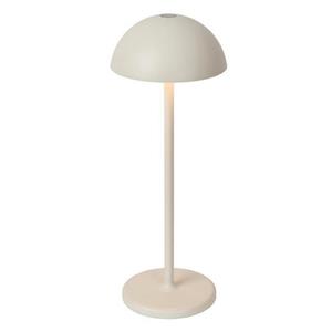 Lucide JOY - Oplaadbare Tafellamp Buiten - Accu/Batterij - Ø 12 cm - LED Dimb. - 1x1,5W 3000K - IP54 - Wit