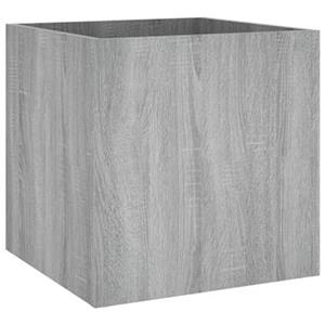 VidaXL Plantenbak 40x40x40 cm bewerkt hout grijs sonoma eiken