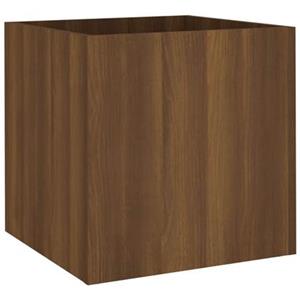 VidaXL Plantenbak 40x40x40 cm bewerkt hout bruineiken