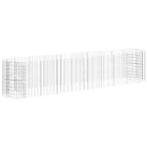 VidaXL Gabion plantenbak verhoogd 500x100x100 cm gegalvaniseerd ijzer