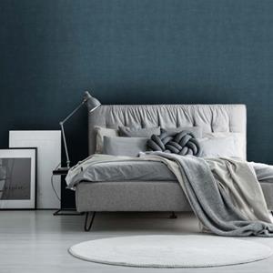 Decomode vliesbehang Concrete mat blauw