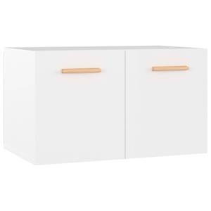 vidaXL Fächerschrank »Wandschrank Hochglanz-Weiß 60x36,5x35 cm Holzwerkstoff« (1-St)