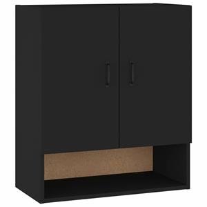 vidaXL Fächerschrank »Wandschrank Schwarz 60x31x70 cm Holzwerkstoff« (1-St)