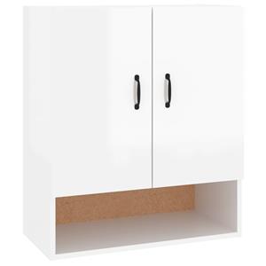 vidaXL Fächerschrank »Wandschrank Hochglanz-Weiß 60x31x70 cm Holzwerkstoff« (1-St)