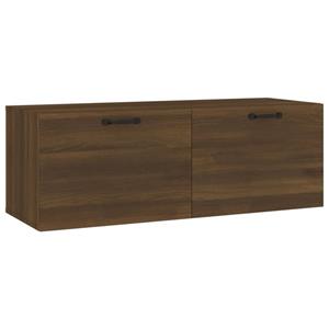 vidaXL Fächerschrank »Wandschrank Braun Eichen-Optik 100x36,5x35 cm Holzwerkstoff« (1-St)