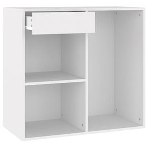 vidaXL Fächerschrank »Kosmetikschrank Weiß 80x40x75 cm Holzwerkstoff« (1-St)