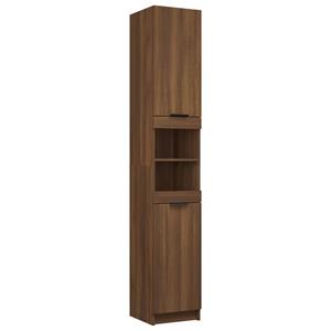 VidaXL Badkamerkast 32x34x188,5 Cm Bewerkt Hout Bruineikenkleurig