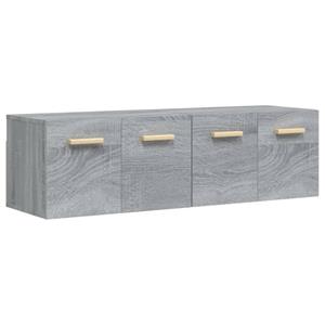 VidaXL Wandkasten 2 St 60x36,5x35cm Bewerkt Hout Grijs Sonoma