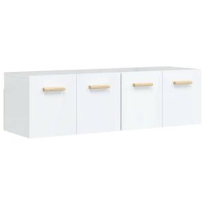 vidaXL Fächerschrank »Wandschränke 2 Stk. Hochglanz-Weiß 60x36,5x35 cm Holzwerkstoff« (1-St)