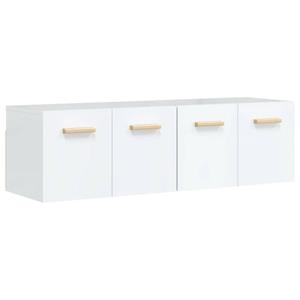 VidaXL Wandkasten 2 St 60x36,5x35 Cm Bewerkt Hout Hoogglans Wit