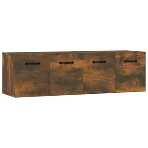 VidaXL Wandkasten 2 St 80x35x36,5 Cm Bewerkt Hout Gerookt Eikenkleur