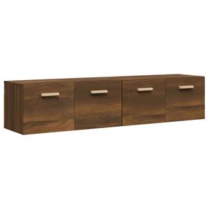 Vidaxl Wandschränke 2stk Braun Eichen-optik 80x35x36,5cm Holzwerkstoff