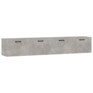 Vidaxl Wandschränke 2 Stk. Betongrau 100x36,5x35 Cm Holzwerkstoff