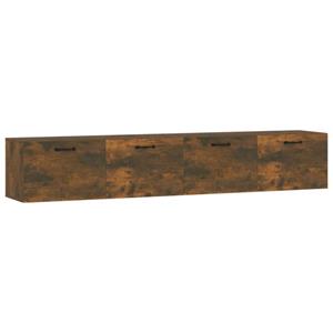 VidaXL Wandkasten 2 St 100x36,5x35cm Bewerkt Hout Gerookt Eikenkleurig