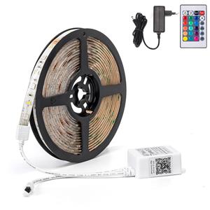 BES LED LED Strip Smart - Aigi - Smart Slimme WiFi LED Strip - 5 Meter - RGB Kleurverandering - Afstandsbediening - Dimbaar - Zelfklevend