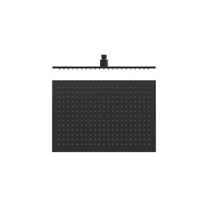 Tres Hoofddouche  Plafonduitloop 45x31.5 cm Mat Zwart 