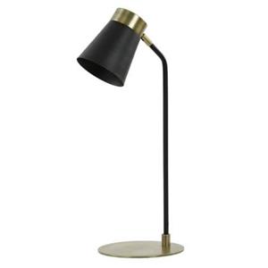 Light & Living Bureaulamp Braja - Zwart - 22x20x55 cm